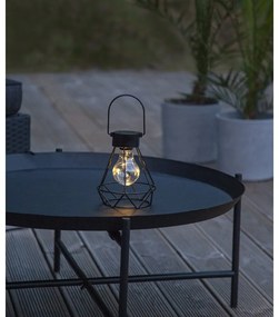 Lanterna LED nera, altezza 15,5 cm Eddy - Star Trading