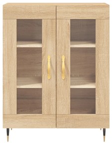 Credenza Rovere Sonoma 69,5x34x180 cm in Legno Multistrato