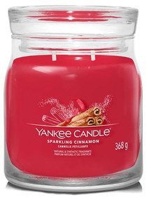 Sparkling Cinnamon candela in giara media Yankee Candle