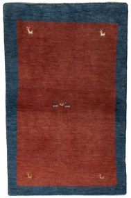 Gabbeh Tappeto 130x80 Rosso (Iran) Annodato A Mano