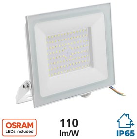 Faro LED 100W, Bianco, IP65, chip LED OSRAM Colore  Bianco Naturale 4.000K