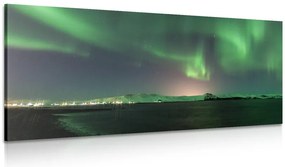 Quadro su tela – Straordinaria aurora verde