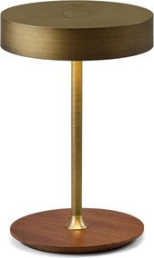 Halo Design 745784-LED Lampada ricaricabile dimmerabile ON THE MOVE LED/2,5W/4000 mAh ottone/legno