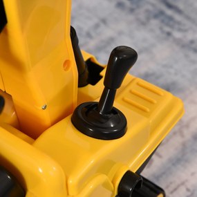 Escavatore Ruspa Cavalcabile per Bambini   Giallo e Nero...