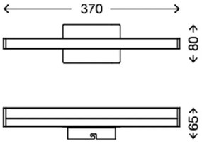 Briloner 2206-018 - Illuminazione a LED per specchi da bagno SPLASH LED/6W/230V IP23