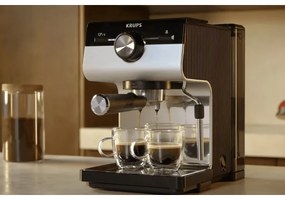 Krups - Macchina da caffè a leva per two tazze AUTHENTIC 1450W/230V grigio