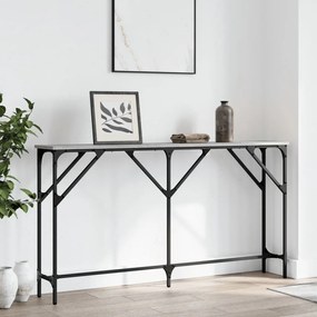 Tavolo Consolle Grigio Sonoma 140x23x75 Cm İn Legno Multistrato /