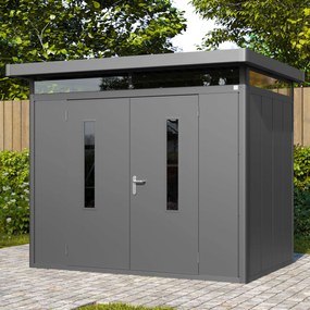 PRIMEYARD Casetta da giardino 263x180 cm, antracite - (GFPV00904)