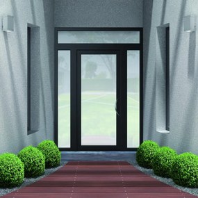 Portoncino d'ingresso Condo24 nero L 90 x H 210 cm apertura sinistra