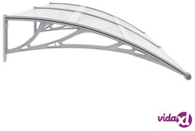 vidaXL Pensilina per Porta Grigia 240x100 cm in PC