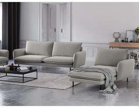 Poltrona lounge grigio chiaro, angolo destro Vienna - Cosmopolitan Design