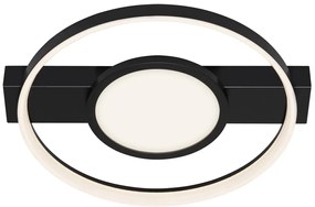 Plafoniera LED Frames Ø 20.5 cm nero IP20, 3100 lumen