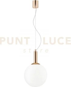 Lampadario a sospensione hera oro 1 luce attacco e27 30x160cm  in m...