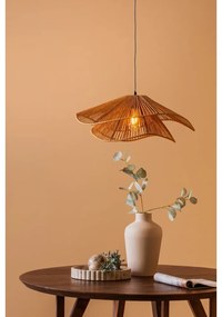 Lampada a sospensione color oro con paralume in carta intrecciata ø 60 cm Sombra - Leitmotiv