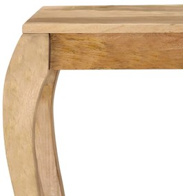 Tavolo consolle in legno massello di mango 118x38x76 cm