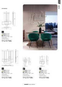 Redo 01-2314 - Lampadario dimmerabile sospeso a cavo PLANA LED/60W/230V dorato
