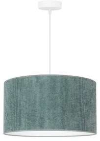 Duolla - Lampadario a sospensione con filo CORDUROY 1xE27/15W/230V diametro 40 cm azzurro