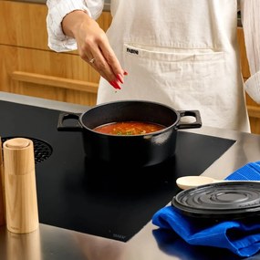 Casseruola in ghisa con coperchio incluso adatta all'induzione 2 l Mattia 3.0 – FABINI