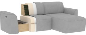 Divano angolare beige (con penisola a sinistra/con chaise lounge) e rivestimento in bouclé Ume – ELTAP