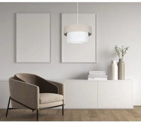 Lampadario a sospensione con filo NATA 1xE27/60W/230V beige