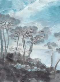 Isidore Leroy Carta da parati panoramica Les Landes - Hiver