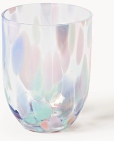 Bicchieri per acqua in vetro soffiato Big Confetti 6 pz