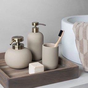 Dispenser di sapone in ceramica crema 200 ml Lotus - Mette Ditmer Denmark
