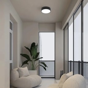 Immax NEO 07200L - Luce LED dimmerabile RONDATE LED/18W/230V nero Tuya + +TC