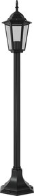 Paletto Lanterna Vintage 100cm E27 IP54 Nero - Serie Tosca