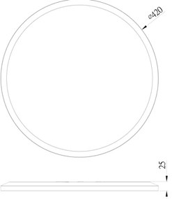 Globo 41562-24B - Plafoniera LED da bagno SAPANA LED/24W/230V IP44