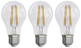 SET 3x Lampadina LED FILAMENT A60 E27/3,8W/230V 2700K Classe energetica A