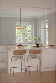 Lampadario LED arancione in metallo con paralume in metallo con intensità regolabile ø 31 cm Asteria Plus – UMAGE