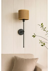 Lampada da parete MADELA 1xE14/40W/230V iuta/nera