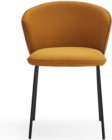 Set di sedie da pranzo color senape in imbottito 2 pz Add – Teulat