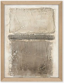 Quadro su tela incorniciato dipinto a mano Art Structure I