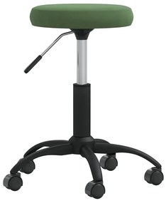 Sgabello Da Massaggio İn Velluto Verde Scuro /