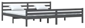 Giroletto grigio in legno massello 200x200 cm