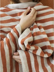 Asciugamano tipo terry arancione/beige in cotone organico 70x140 cm Arto – Blomus