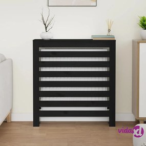 vidaXL Copertura Termosifone Nera 79,5x19x84 cm Legno Massello Pino