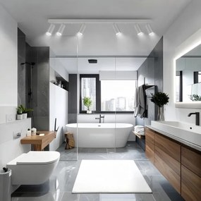 Brilagi - Luce Spot da bagno SELE 6xGU10/30W/230V IP44 argento