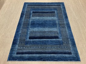 Loribaft Tappeto 210x150 Blu (Iran) Annodato A Mano