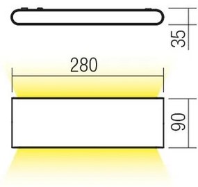 Redo 90453 - Applique da esterno a LED KLIPPE LED/24W/230V 3000K IP54 marrone