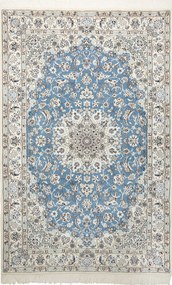 Nain Tappeto persiano 240x150 Blu (Iran) Annodato A Mano