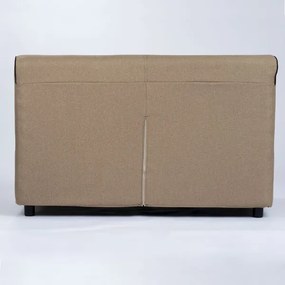 Divano sfoderabile 2 posti 146 cm PARIGI bordino Marrone colore Beige Scuro