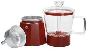 Teiera moka rossa in acciaio inox 0,29 l La Cafetiere Verona - Kitchen Craft