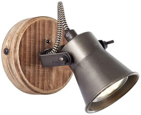 Brilliant - Applique orientabile da parete SEED 1xGU10/5W/230V nero/marrone