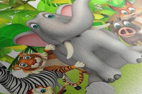 Stampa su tela – Animali della giungla