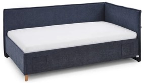 Letto da bambini con sponde blu scuro imbottito rete non inclusa 120x200 cm Fun – Meise Möbel