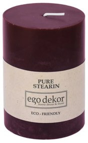 Candela Friendly rosso vino, durata di combustione 37 h Eco - Eco candles by Ego dekor