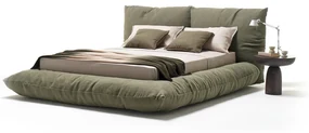 MOGG letto matrimoniale ALBA con rete 160x200 cm (Panno - 80% WO 20% PA) 